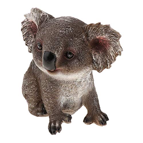 Tubayia Lebensechte Koala Statue Skulptur Tierfigur Gartenfigur Dekoration für Zuhause, Garten