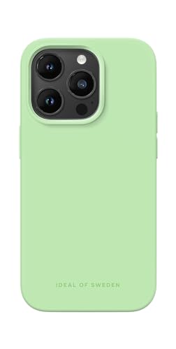 IDEAL OF SWEDEN Griffige Silikon-Handyhülle mit Einer glatten Haptik und leichtem Gefühl - Schützende stoßfeste Hülle in trendigen Farbdesigns, Kompatibel mit iPhone 14 Pro (Mint)