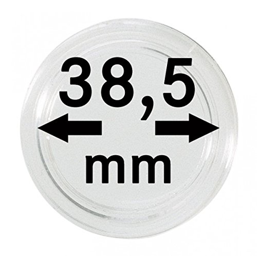 Lindner Münzkapseln für Münzen Ø 14 - 50 mm, per 1, 5, 10, 100 Stück zur Wahl (38,5 mm - per 100)