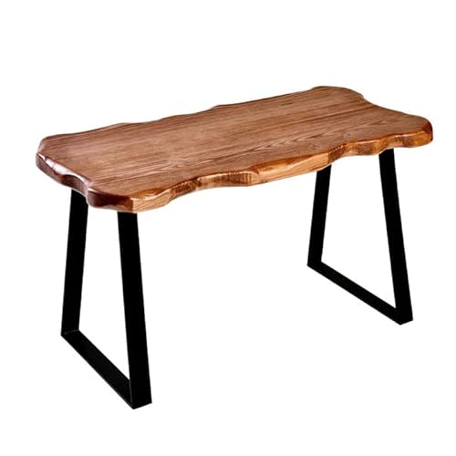 Massivholz Sitzbank aus Kiefernholz - 80 x 33 cm - Holzbank mit Metall Beinen - Kiefer massiv Holz Sitz Bank Deko Couch Tisch handgefertigt