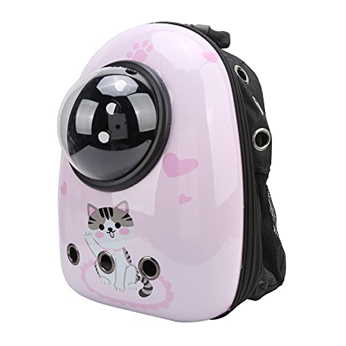 Katzenrucksack, wasserdichter rosa Raumkapsel-Katzenblasenrucksack für kleine Hunde