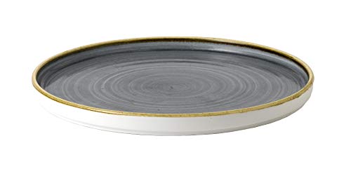 Kadida Churchill Stonecast -Walled Chefs Plate, Durchmesser: Ø 26cm, Farbe wählbar (Bluebbery)