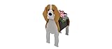 HTDZDX Hundepflanzer Blumentöpfe, Süß Tierisch Geformt Karikatur Blumenpflanzer,Pflanzgefäße Für Den Außenbereich, Garten, Terrassendekoration,Beagle,35 * 20 * 22cm