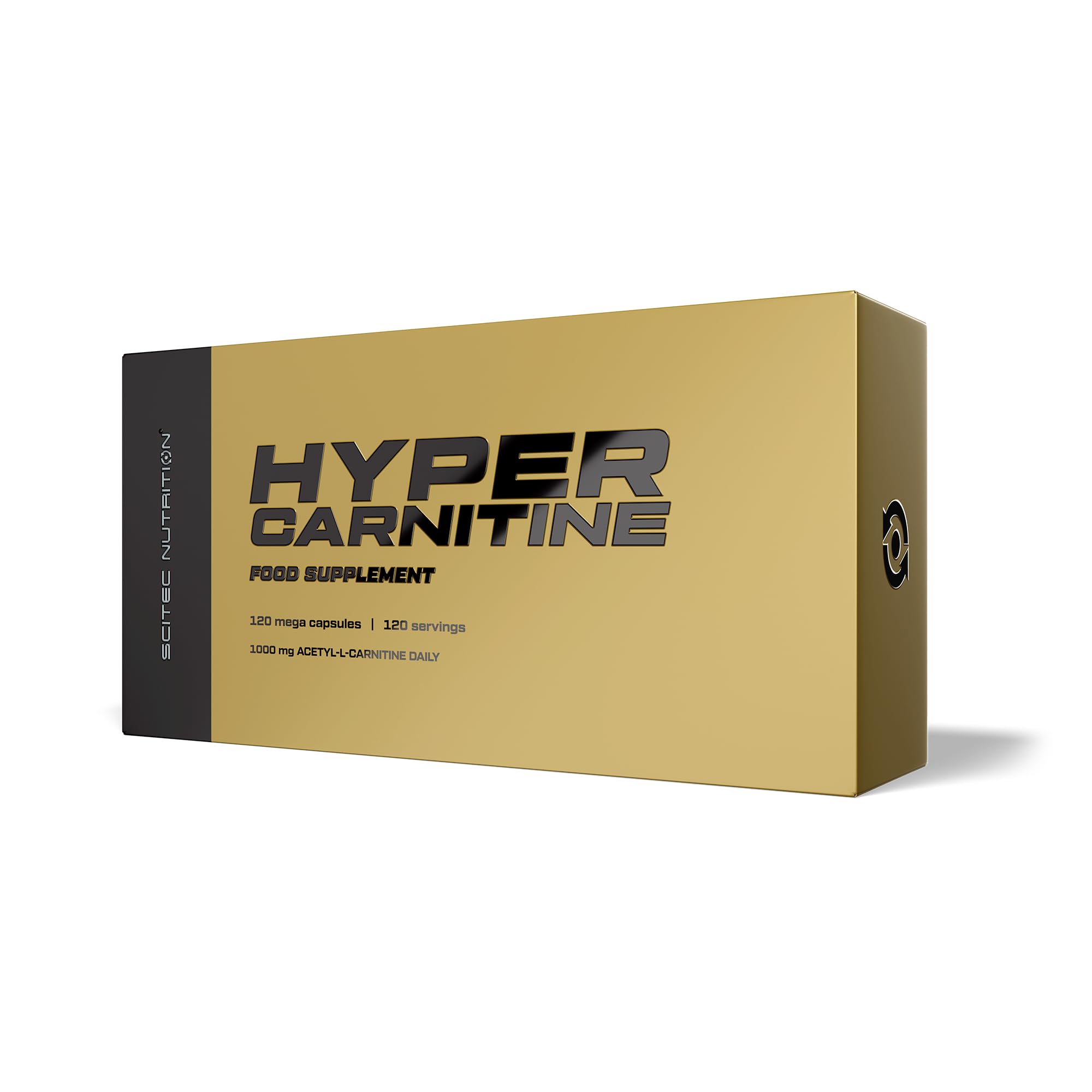 Scitec Nutrition Hyper Carnitin - 1000mg Acetyl L-Carnitin für aktive L-Carnitin Ergänzung Vorteile, 120 Kapseln