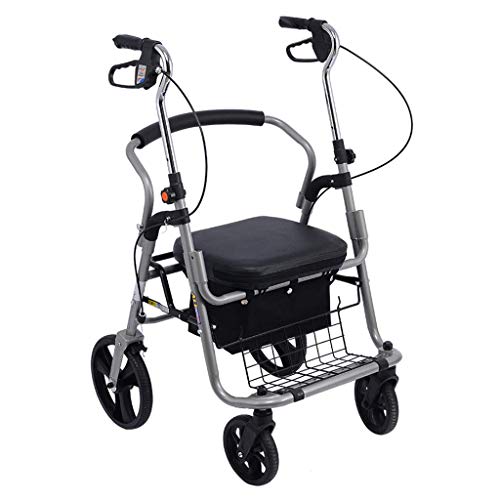 Rollator s Rollators with Seat, Rolling for Seniors Foldable Lightweight Aluminum, Mobility Aids