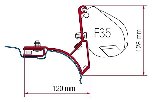 Fiamma Adapter F35 Pro Kit VW T5 Multivan / Transporter (ohne Aluschiene)
