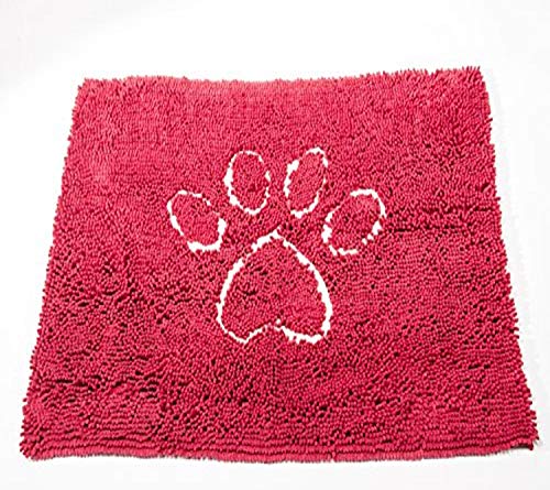 Dog Gone Smart Dirty Dog Fußmatte, Mikrofaser, super saugfähig, maschinenwaschbar mit Rutschfester Unterseite, klein, kastanienbraun