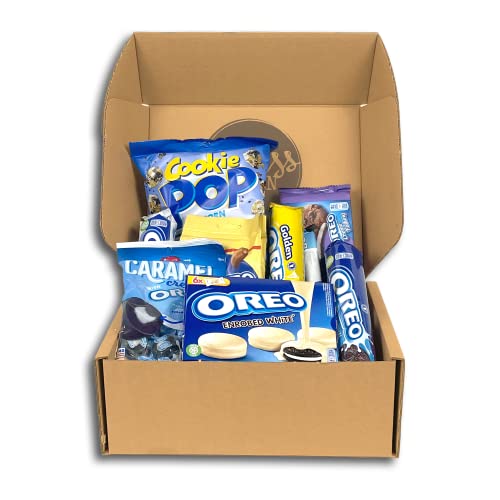Genussleben Box mit 1000g Oreo Produkten im zufälligen Mix, Keksgrosspackung zum Naschen und Verschenken