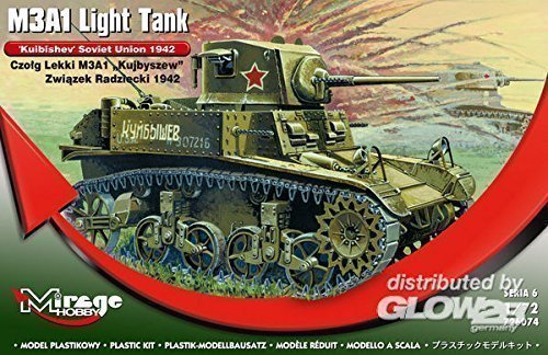 Mirage Hobby 726074 - M3A1 Light Tank Kuibishev Soviet Union, Panzer