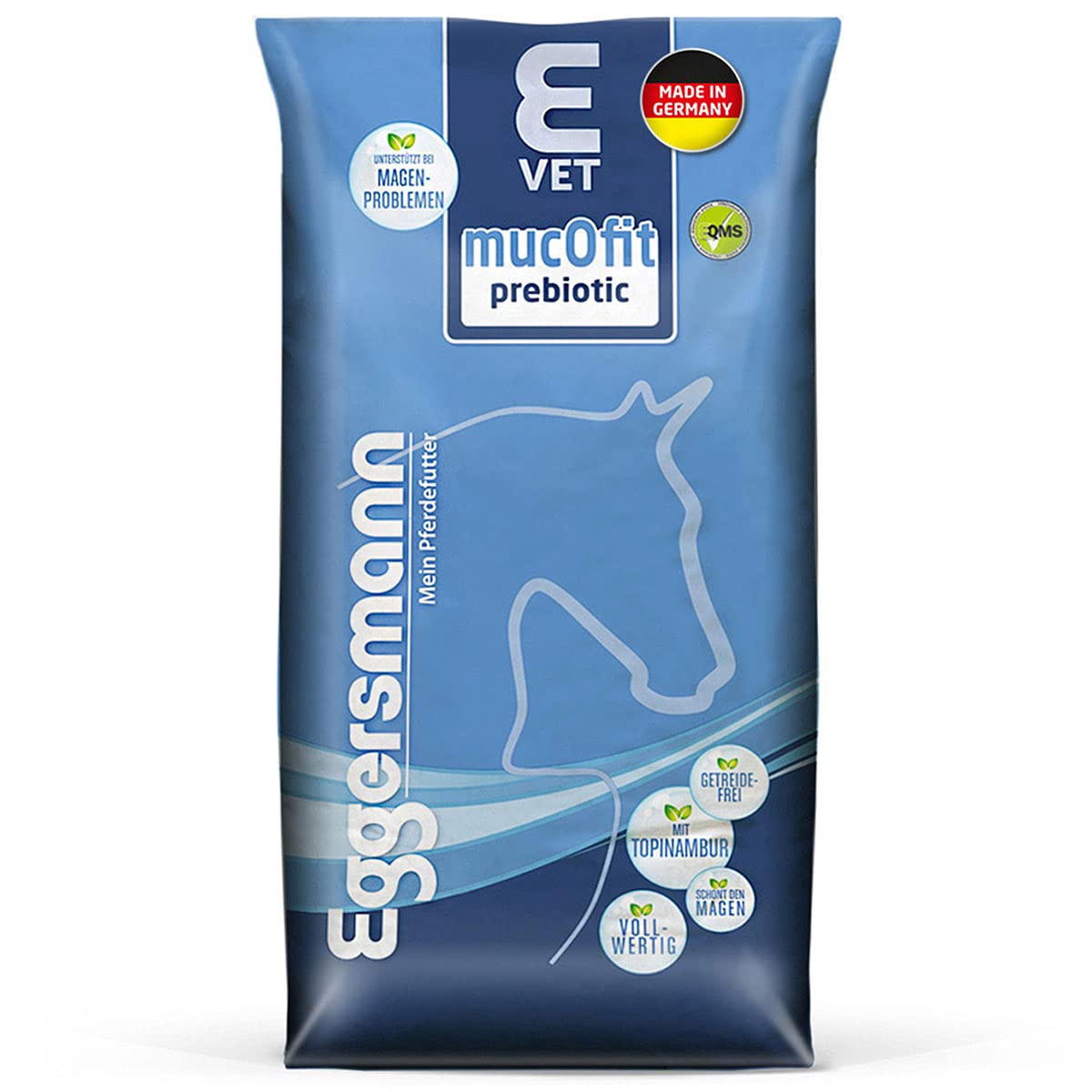 Eggersmann E Vet mucOfit prebiotic – Pferdemüsli ohne Getreide – Pferdefutter für Magen und Darm – 20 kg Sack