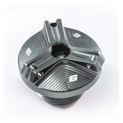 Motorradzubehör Motorrad-Motoröl-Einfülldeckel Ölfilterabdeckung Für KAWASAKI ER6N ER-6N 2009 2010 2011 2012 2013 2014 2015 2016 (Color : Titanium)