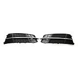 SANTOUXIONG 1 Paar linke rechte Seite vorne Stoßstange Nebelscheinwerfer Grill Gitterabdeckung passend for Audi A6 C7 S-LINE 2014–2018 Waben-Hex-Nebelscheinwerfer-Grills Nebelscheinwerfergrill