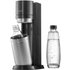 SodaStream Wassersprudler DUO Umsteiger ohne CO2-Zylinder, 1x 1L Glasflasche und 1x 1L spülmaschinenfeste Kunststoff-Flasche, Höhe: 44cm, Farbe: Titan