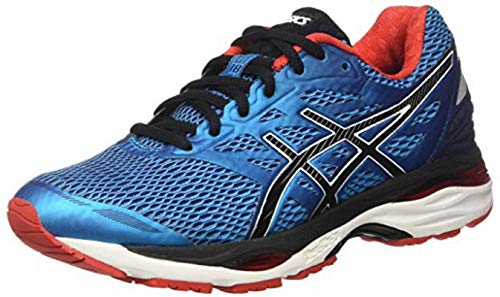 ASICS Herren Gel-cumulus 18 Laufschuhe, Blau (Island Blue/Black/Vermilion), 42 EU