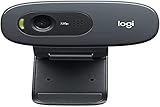 Logitech C270 USB2.0 1280 x 720 Pixel Webcam - Schwarz