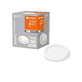 LEDVANCE SMART+ WIFI Unterschrankleuchte, rund, weiß, 6,5W, 375lm, 83mm, regulierbares Weißlicht, dimmbar, lange Lebensdauer, einfache Montage, App-steuerbar, 3000K - 6500K, für Küche, Regal