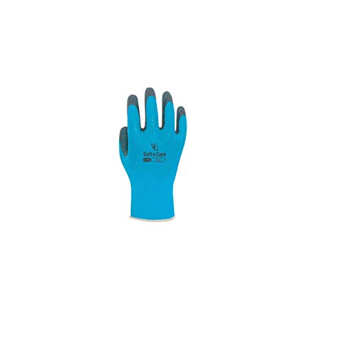 Handschuh softcareflora blau m