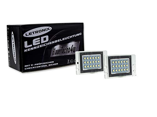 LETRONIX SMD LED Kennzeichenbeleuchtung Module geeignet für 850 1991-1996 / V70 1996-2000 / V70 XC 1996-2000 mit E-Prüfzeichen