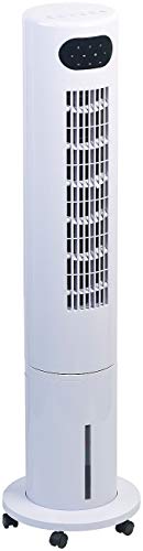 Sichler Haushaltsgeräte Luftkühler Turm: 3in1-Turmventilator, Luftkühler & -befeuchter, 80° Oszillation, 40 W (Turmventilator mit Kühlung)