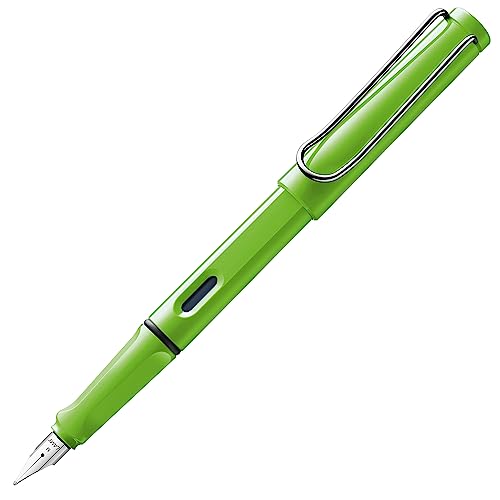 LAMY safari Füllhalter 013 – Moderner Füller in der Farbe Grün mit ergonomischem Griff und zeitlosem Design – Federstärke B