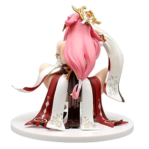 EyLuL 18cm.Impact Yae Miko Squat Figur PVC Animation Modell Spielzeug Geschenk