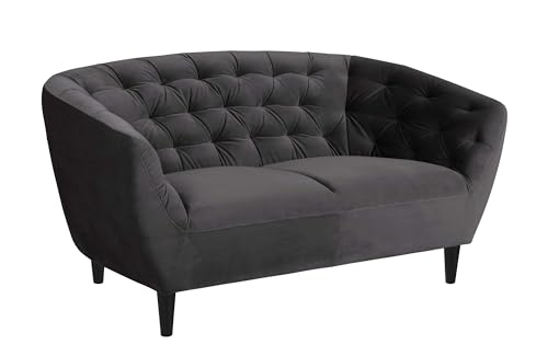 AC Design Furniture Ragnar 2-Seater, Fabric, Grey, L: 84 x W: 150 x H: 78 cm