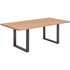 SIT Tisch, HxT: 76 x 80 cm, Holz - braun | schwarz