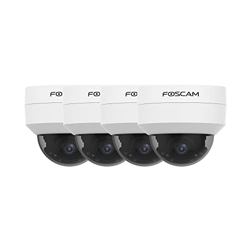 Foscam D4Z 4 x IP-Kamera für den Außenbereich, motorisiert, 4 MP, optischer Zoom, intelligente Bewegungserkennung, Weiß