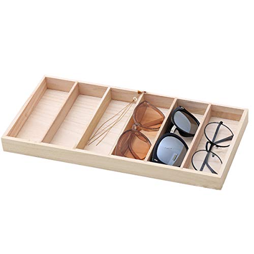 Sonnenbrillen Aufbewahrungsbox/Brille Display Tablett Moderner Bambus 6 Steckplätze