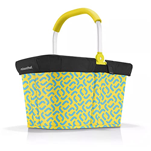 reisenthel Angebot Einkaufskorb carrybag Plus passendes Cover Sichtschutz Abdeckung (signature lemon)