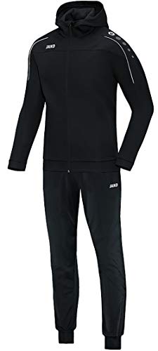 JAKO Kinder Classico mit Kapuze Trainingsanzug Polyester, schwarz, 164