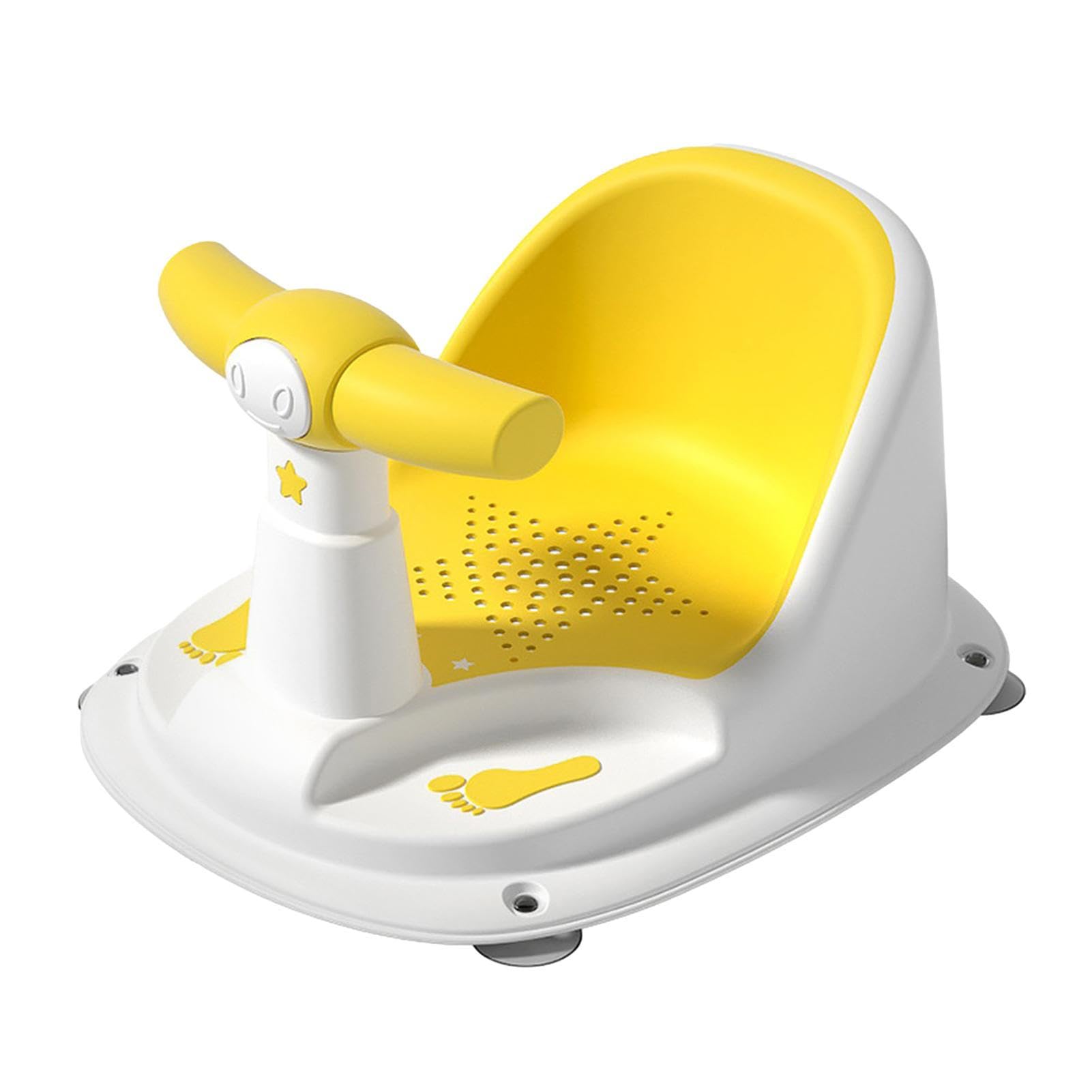 Ziurmut Badesitz Baby,Sitzbadesitz mit Saugnapf | Rückenlehnenstütze, Sitzbadesitz, waschbarer Badewannenstuhl für Jungen und Mädchen, Babypartysitz für Babys ab 6 Monaten