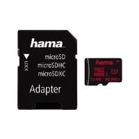 Hama - Flash-Speicherkarte (microSDXC-an-SD-Adapter inbegriffen) - 64GB - UHS Class 3 - microSDXC UHS-I (123979)
