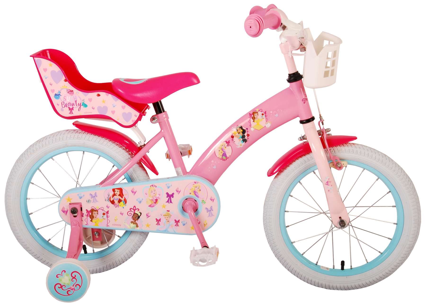 16 Zoll Kinder Mädchen Fahrrad Mädchenfahrrad Kinderfahrrad Mädchenrad Rad Bike Disney Princess Prinzessin Volare 21609-CH