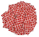 London Red Kondome – Rote Kondome mit Erdbeergeschmack & mit Silikongleitgel befeuchtet – 100er Großpackung (1 x 100 Stück)