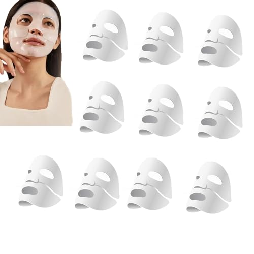 Skinqueen Bio-Collagen Real Deep Mask, Deep Collagen Hydrating Anti-Wrinkle Lifting Mask Reducing Fine Lines, Hydrating Face Mask Prevent Fine Lines firming (10PCS)