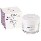 eco cosmetics Bio Daycream Tagescreme mit OPC, Q10 und Hyaluronsäure, vegane Anti Faltencreme, LSF 10, 1x 50ml
