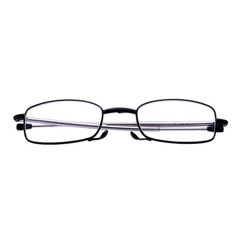 Tragbarer faltender bequemer Lesebrille-Metallvollrahmen mit Fall