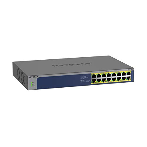 Netgear GS516PP-100EUS Gigabit Ethernet Switch 16x GB-LAN, PoE+, unmanaged