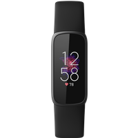 Fitbit Luxe - Graphite Stainless Steel - Aktivitätsmesser mit Band - Silikon - schwarz - Bandgröße: S/L - Bluetooth (FB422BKBK)