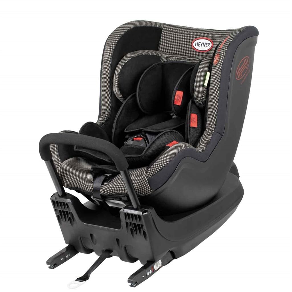 HEYNER® Kindersitz Reboarder Auto 360° drehbarer Autokindersitz, Gruppe 0+ & 1 Geburt-18 kg, schwarz