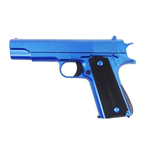 Rayline Softair Pistole Voll Metall RV11 Blue, Nachbau im Maßstab 1:1, Länge: 18,6cm, Gewicht: 320g, Kaliber: 6mm, Farbe: blau - (unter 0,5 Joule - ab 14 Jahre)