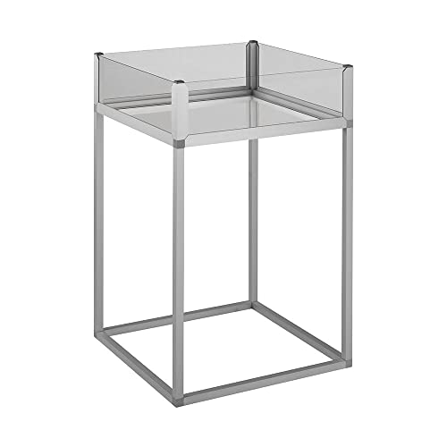 Wühltisch „Construct” / silber eloxiert/grau