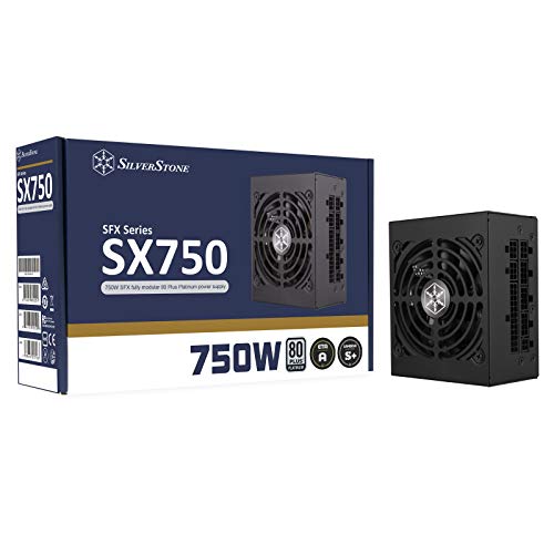 SilverStone Technology SX750, 750W SFX-Vollständig modulares 80-Plus-Platinum-Netzteil, SST-SX750-PT