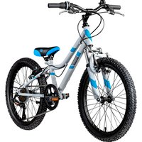 Galano GA20 20 Zoll Kinderfahrrad MTB Jugendfahrrad Mountainbike Jugend Kinder Fahrrad ab 6 (grau/blau, 26 cm)