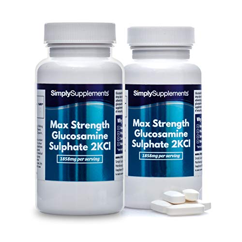 Max Strength Glucosaminsulfat 2KCI - Maximale Stärke - 360 Tabletten - SimplySupplements