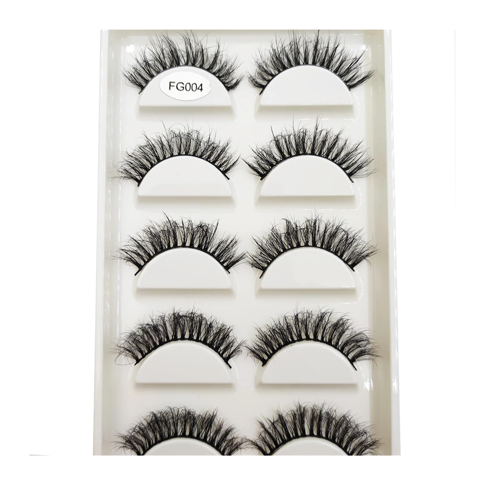 FULIMEI 16 Stil 5 0/100 Paar dicke Wimpern natürliche falsche Wimpern weiche gefälschte Wimpern Wispy Make-up Faux (Color : 5 Pairs FG004, Size : 50 Boxes 250 Pairs)