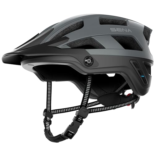 Smart Mountainbike-Helm - Sena M1/M1 EVO (M1 ver2, Mattgrau, L)