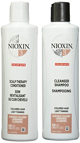 Nioxin System 3 Cleanser & Scalp Therapy Conditioner Treated Hair Set Duo 10 oz by Nioxin