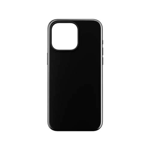 NOMAD Sport Case für iPhone 15 Pro Max | Hülle aus Polycarbonat mit TPE-Bumper | mit glänzender PET-Beschichtung | MagSafe-kompatibel | Black